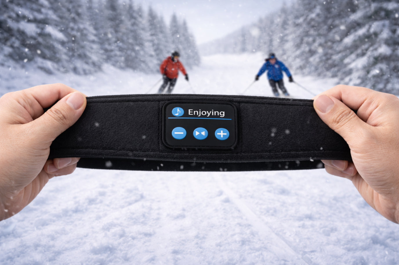 Enjoying Ski Bluetooth Band